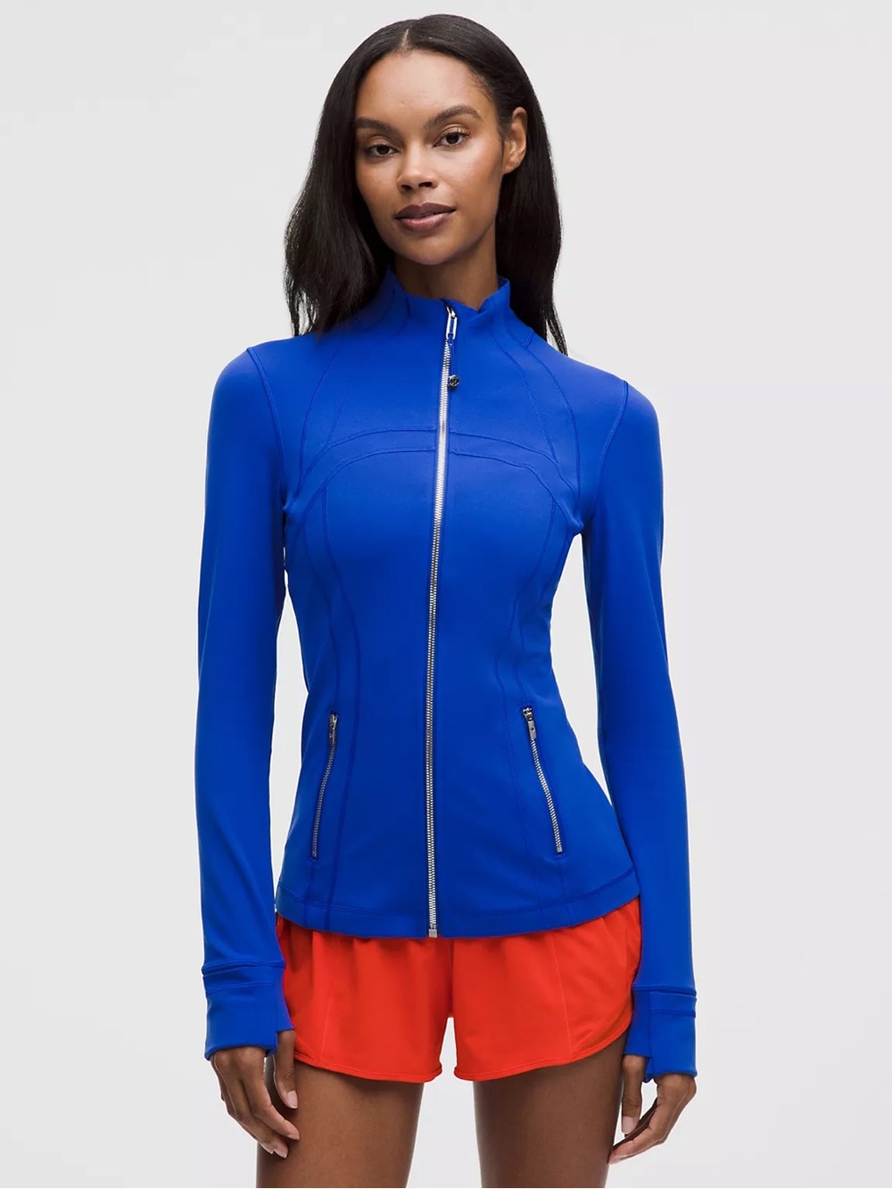 lululemon athletica Zip-Up Performance Jacket in Cobalt Blue